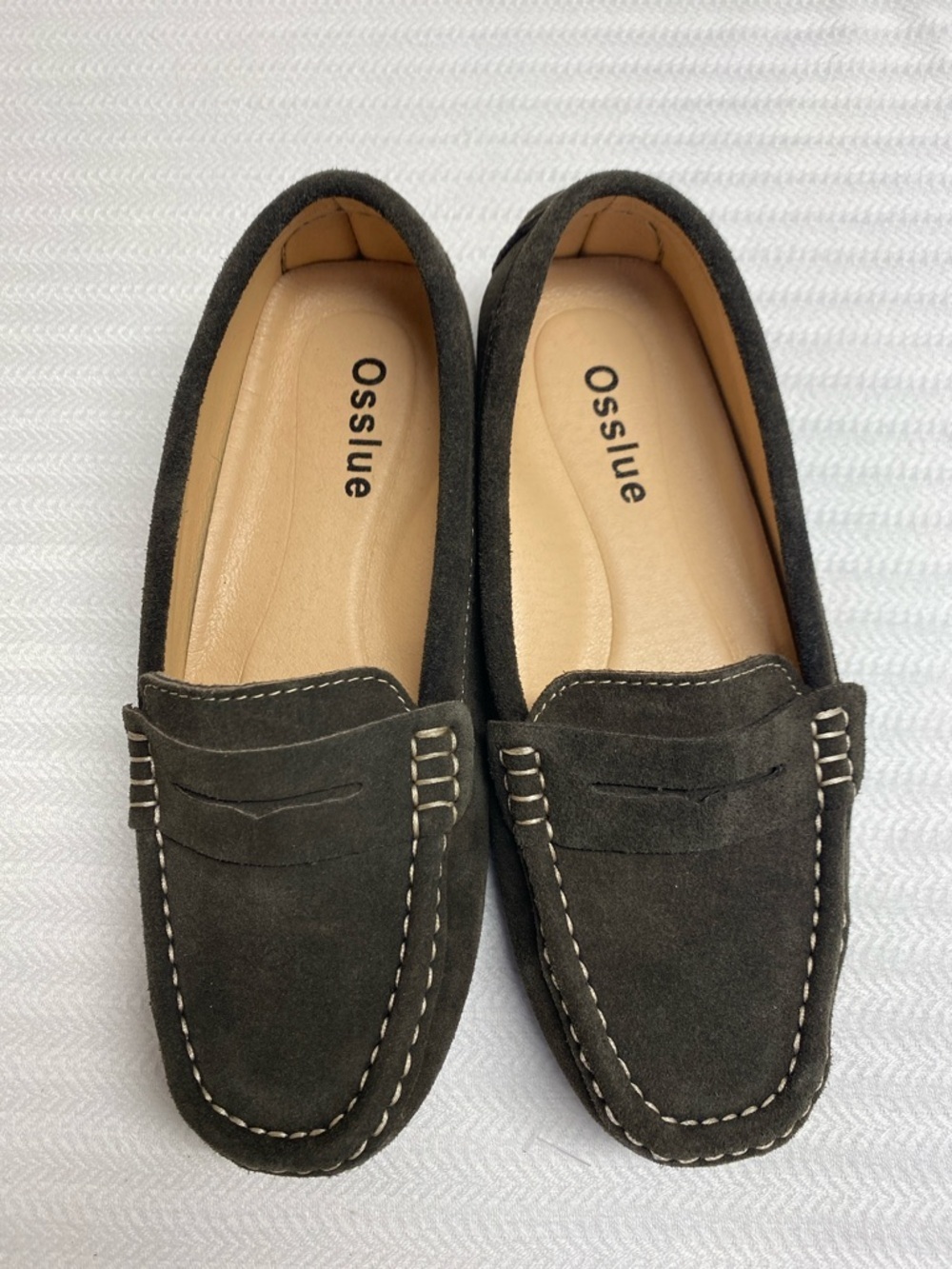 Suede Loafers | Mocha Coffee Brown Driving Classic Stitch Detail | Size 7.5 NWOT